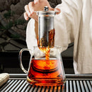 Bule de Vidro Resistente ao Calor com Infusor em Aço Inox – Chaleira para Chá